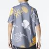 Nike SB Floral Print Casual Short Sleeve Shirt Men Tops Blue DM0170-010
