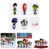 Colorful Teen Titans Go Miniature Set With Robin Raven Beast Boy Starfire Characters