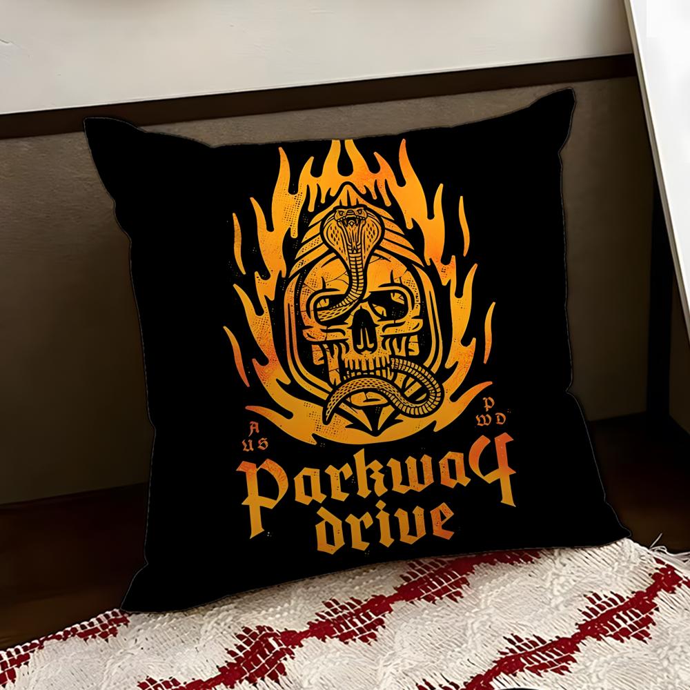 Parkway DDrive Band Cushion Cover Reversible Soft Durable Pillow Cover Home  Car MultiScene Use for Daily Comfort