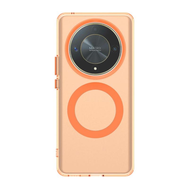 Pro Honor Magic 6 Lite Pouzdro Kryt Honor Magic 6 Lite Capa Zadní Průhledný Bezdrátové Nabíjení Kruhový Magnetický Matný Průhledný Fundas