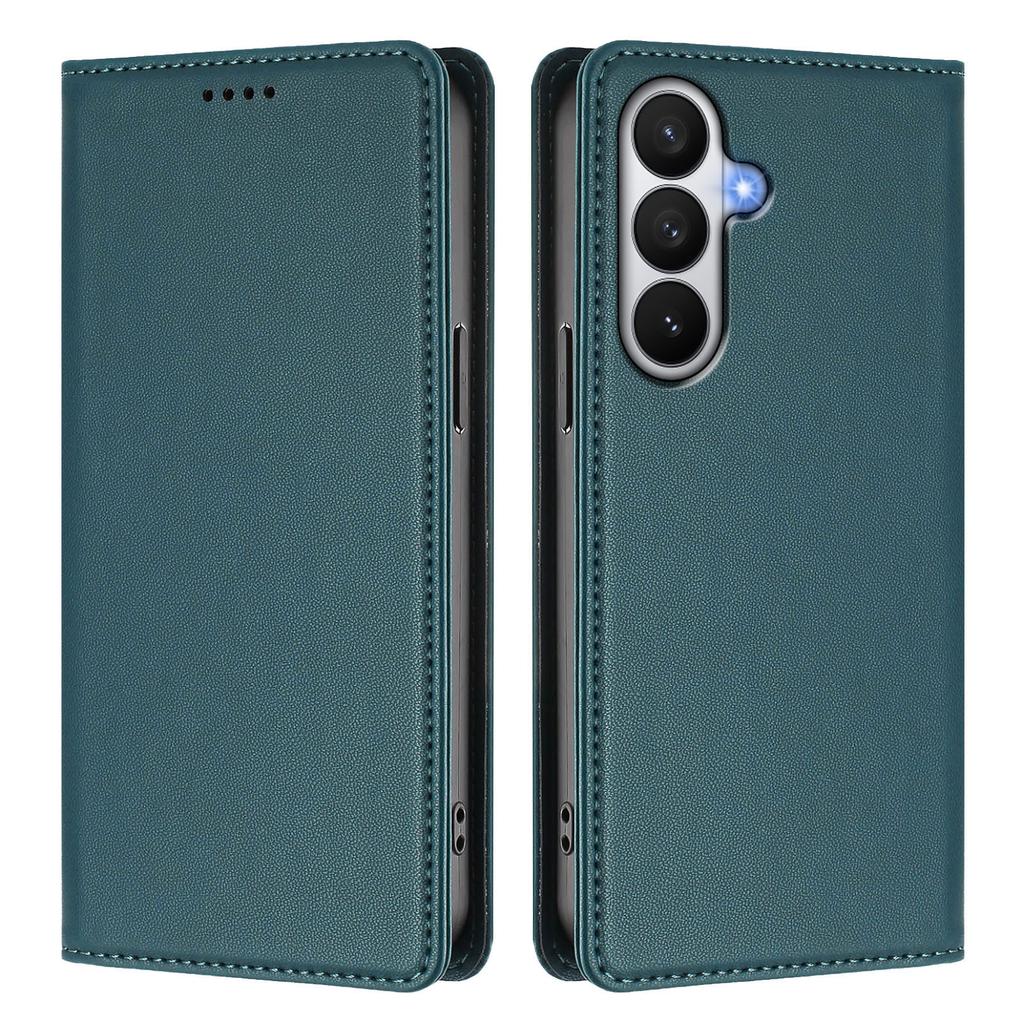 For Samsung Galaxy S26 Leather Wallet Case Magnetic Closure RFID Blocking Phone Cover
