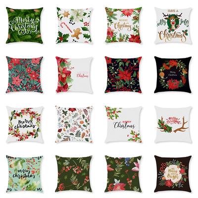 Home Christmas Throw Pillow Cover Holiday Home Cushion Cushion Cover Sofa Side Sleeping