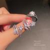 Creative Comet Small Fresh Micro-Set Five-Pointed Star Ring Women'S Fashion Meteor Suit