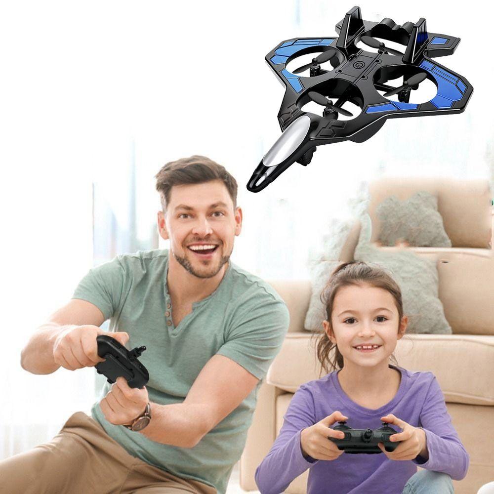 Gravity Sensing Four Motor Helicopter Toy Rechargeable RC Hobby Jet Plane Parent-child Interaction
