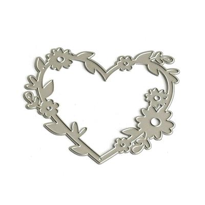 Heart Shape Metal Die Cuts Embossing Stencils Molds Flower Frame Cutting Dies for Photo Card Scrapbooking Decorations