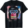 Abstract Face Monkey Pop Art Design With A Gorilla On It T-Shirt