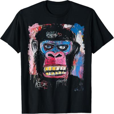 Abstract Face Monkey Pop Art Design With A Gorilla On It T-Shirt