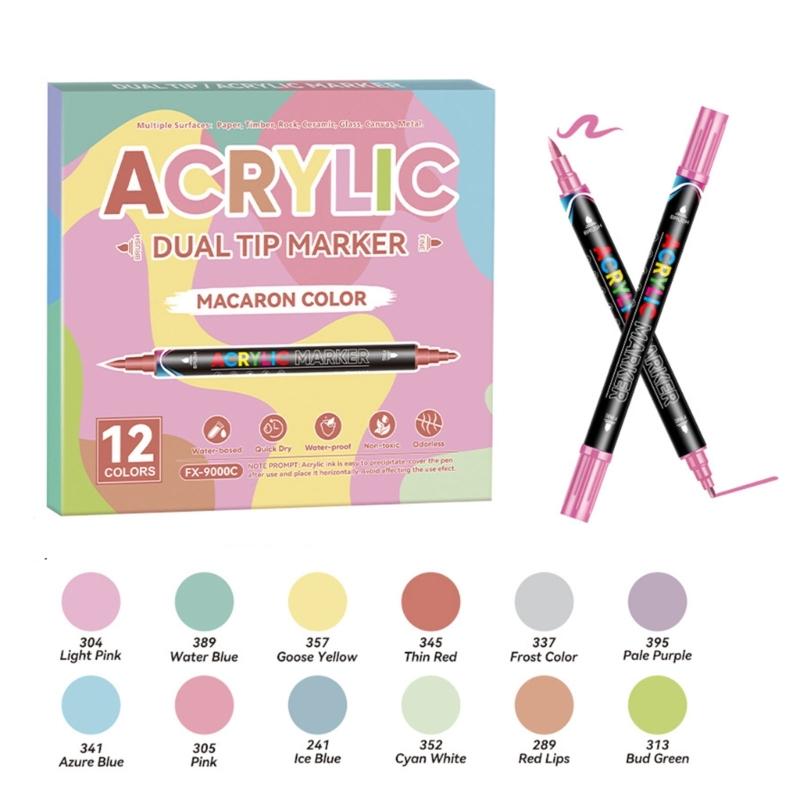 Двусторонние Художественные Маркеры с Мягкими Кисточками, Акварельные Маркеры для Творческих Раскрасок и Рукоделия 1