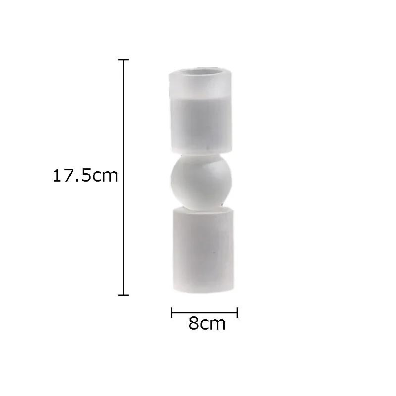 

Geometric Crystal Candle Holders Desk Decoration Transparent Crystal Pillar Candlestick Wax Melt Burner Home Aroma Container