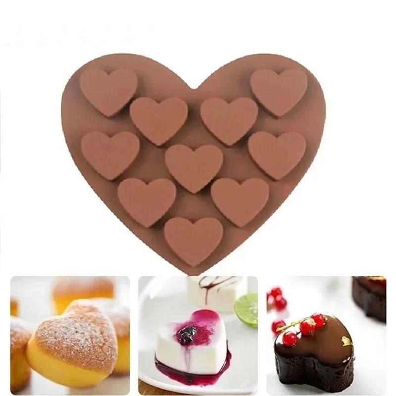 Love Heart Shaped Silicone Molds Fondant Cake Chocolate Mold Baking Tools