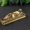 Vintage Gold Brass Sleeping Buddha Figurines Copper Guanyin Ornaments Statue Home Desk Decoration Car Decoration Accessories