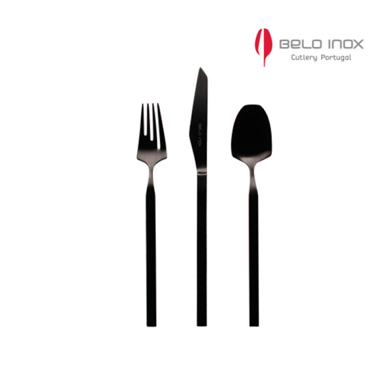 

[belo inox] Bertis Black Dessert Cutlery Set of 3
