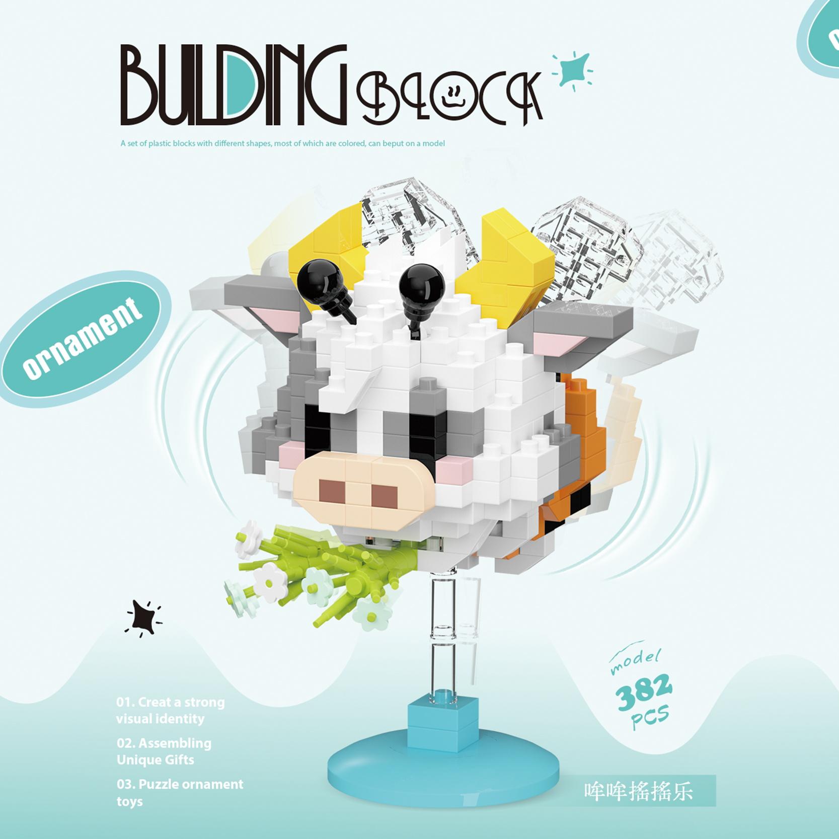 

Cute Ornaments Mini Bee Series Pet Models Micro Blocks Educational Toys for Kids Building Blocks Plastic Toys Gift Sets No box