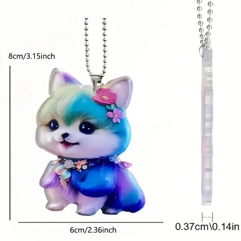 Turtle Acrylic Colorful Car Interior Pendant For Turtle Lovers Cute Cartoon Style