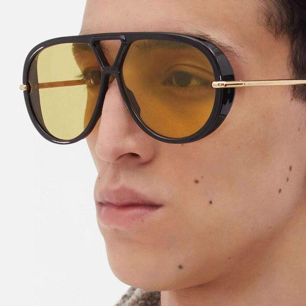 Shades Multicolor Lenses Eyewear Irregular UV400 Sun Glasses Large Frame Sunglasses  Cycling