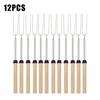 Telescoping Campfire Forks 32 Inch Stainless Steel BBQ Grill Skewer Marshmallow Roasting Sticks for Picnic Smores Cooking