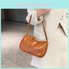 Chic Elegant Simple Pu Shoulder Bag With Zipper Soft Medium Size For Women 2024