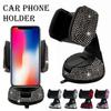 Crystal Rhinestones Car Phone Holder 360 Degree Rotation Mount For Car Dashboard Universal Car Mobile Phone Holder