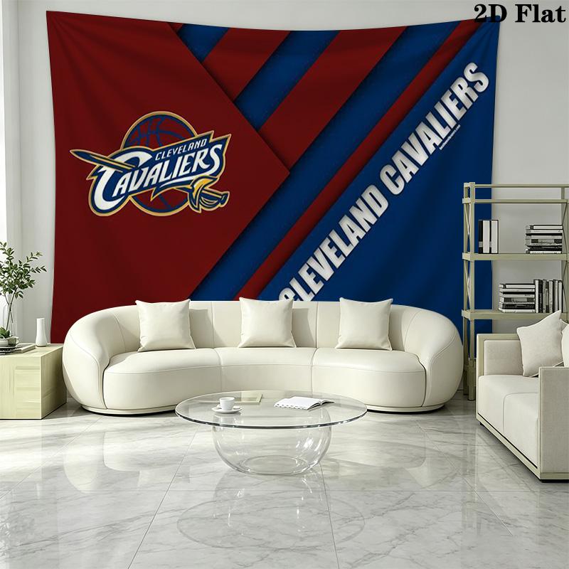 Cleveland Cavaliers Wall Tapestry Aesthetic Wall Hanging Printed Fabric Blanket Decorative Tapestries for Bedroom Living Room Home Decor