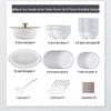Mo De Lanka Ceramic Dinnerware Set for 4 (22-Piece Gift Set)