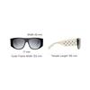 Chanel Rechteckig Acetat Grau Verlauf Unregelmäßig Sonnenbrille Damen Sonnenbrille A71465-X01081-S6561