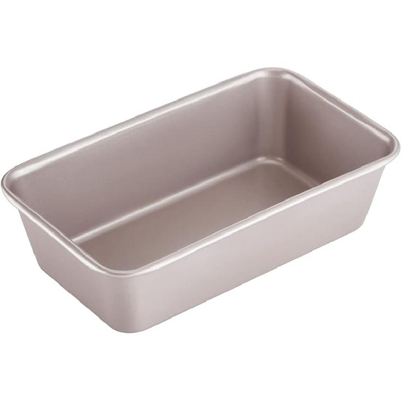 CHEFMADE 2LB Rectangle Loaf Pan, Non-Stick Oblong Bread and Meat Bakeware for Oven Baking (Champagne Gold) 01 - 5 x 9 x 2
