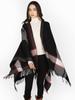 Winter Women Men Scarf Layers Poncho Elegant Retro Striped Tassel Wrap Shawl Lady Male Scarve Capa Para Mujer Pashmina Cloak New