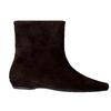 Sheepskin Version~ Retro Suede Square Head Small Slope Heel Flat Bottom Thin Boots Short Boots Women's 2025 New Versatile Cowboy Boots