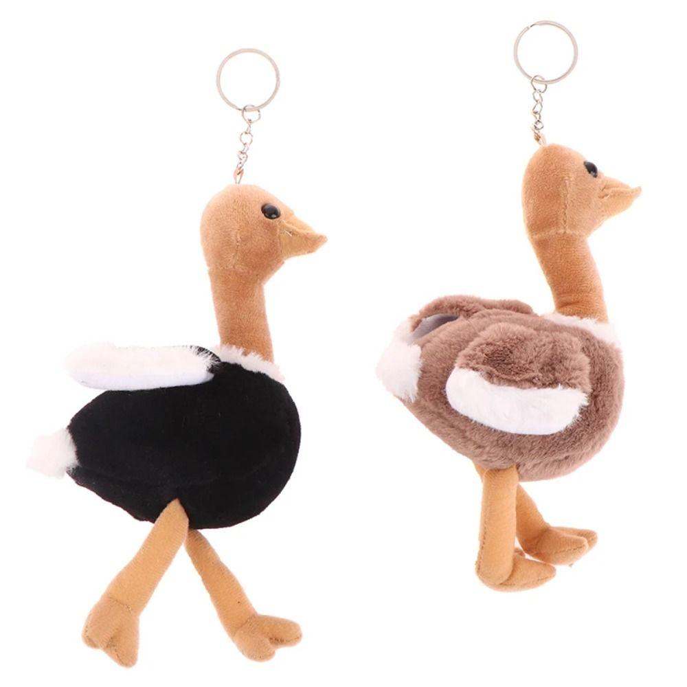 Cartoon Plush Ostrich Toy Simulation Ostrich Cartoon Lifelike Pendant  Gift