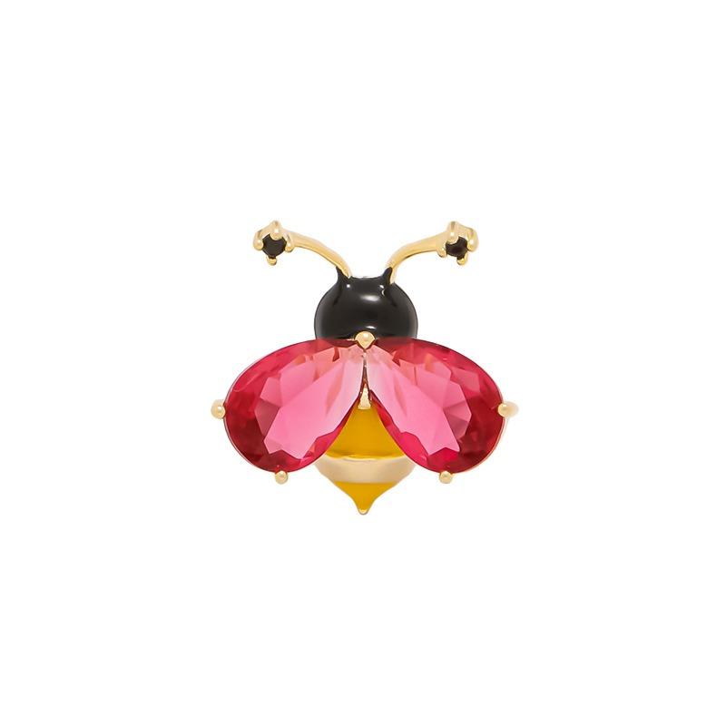 Crystal Little Bee Mini Brooch, Cute and Exquisite Corsage Cardigan Collar Accessory, Summer Anti-glare Clasp Pin