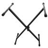 Keyboard Klavierständer X-Form Verstellbar Musikinstrument Halter Zubehör Schwarz L