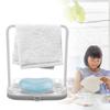 Kitchen Detachable Bar Towel Drying Rack Storage   Rack for Dishcloth Sponge Soa(Beige)