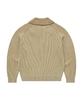 COVERNAT Half-Zip Knit Ivory
