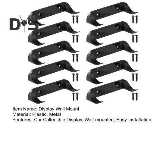 Nástěnný hák na displej do auta Vertikální vitrína pro sběratelská auta Nástěnný hák se šrouby pro Lego Speed ​​Champion Series