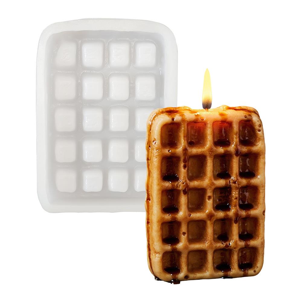 

Simulation Waffle Silicone Mold Diy Dessert Advertising Props Decoration Decoration Kneading Mold белый