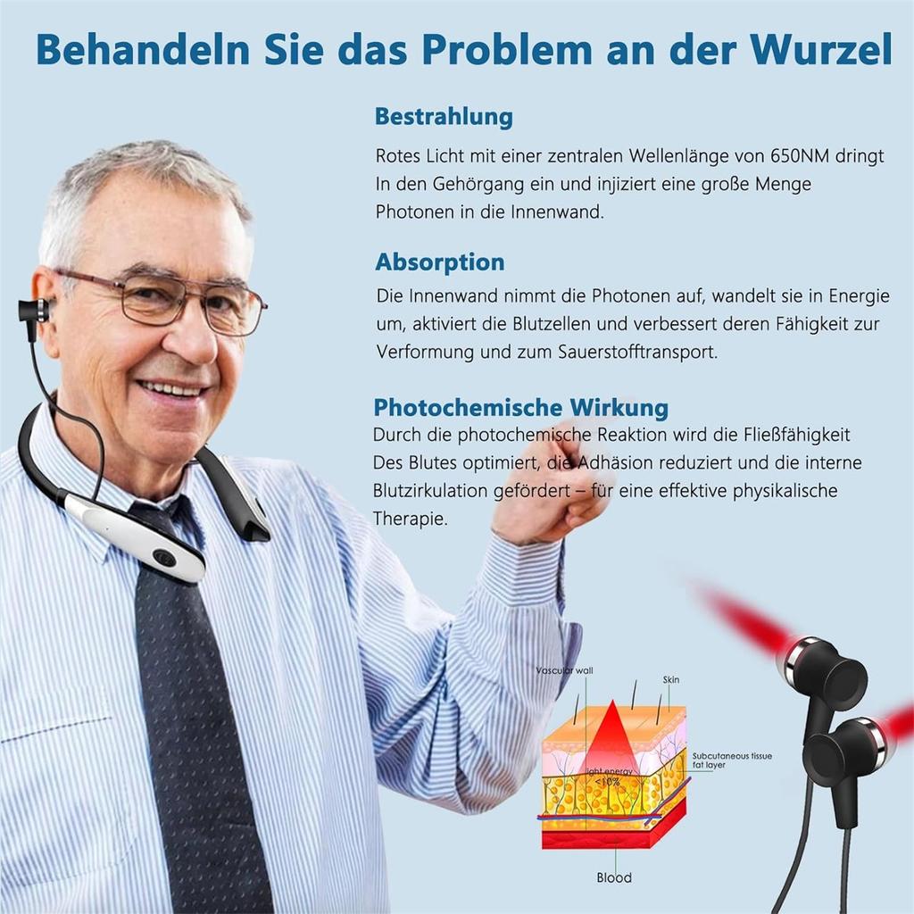 Nose And Ear Red Light  Device. 650nm Portable Red Light Ear  Device. 2 In 1 Device Kit With