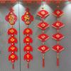 1 pair Hollow New Year Decorations Tassels Couplets Ornaments Hanging Ornament Hanging Vietnamese Red Couplets