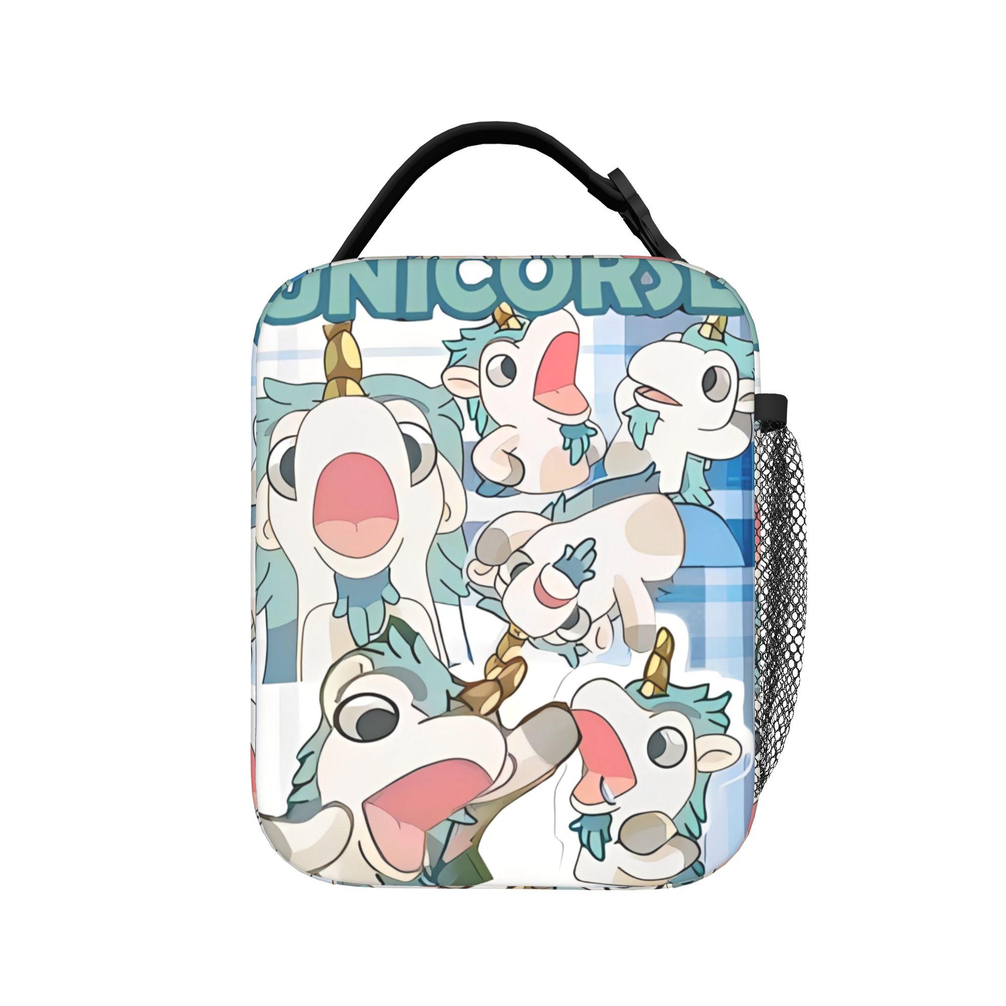 Annnd Why Should I Care Unicorn Lunch Bag Vintage Lunch Box For Girls Portable Insulated Cooler Bag Custom Thermal Tote Handbags One Size