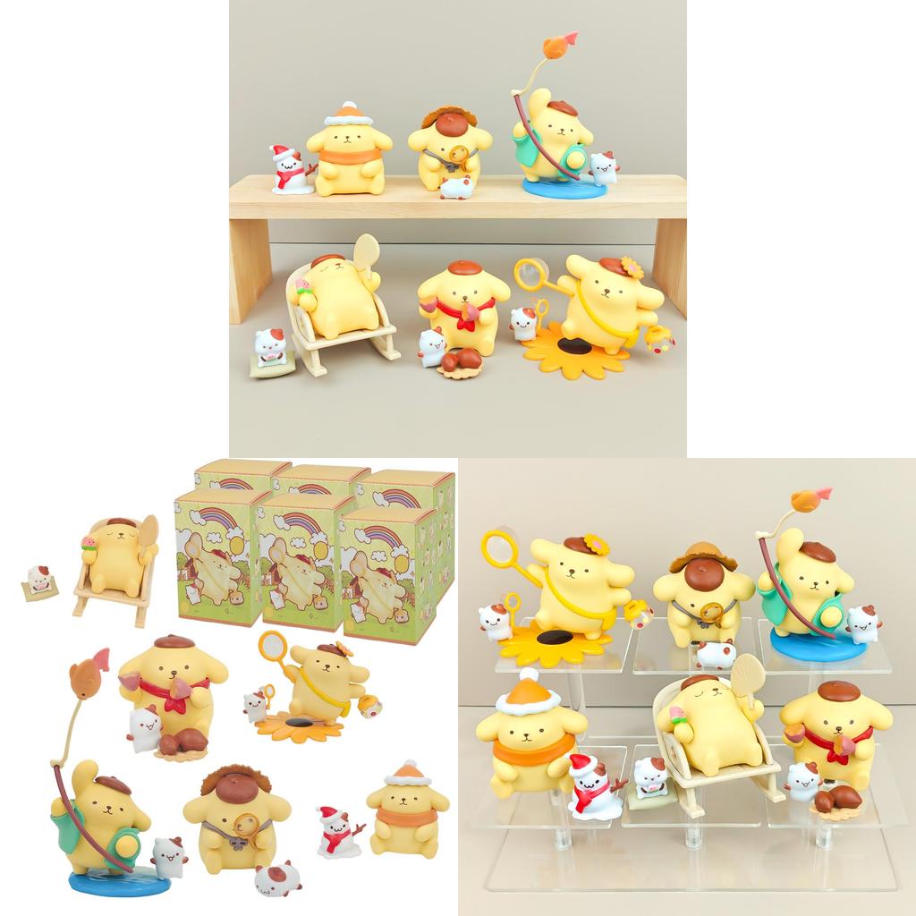 Pudding Dog Pvc Blind Box Collectible Figures For Desk Decor And Gift