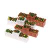 1:12 Puppenhaus Miniatur Blumen Garten Blumenbeet Blumentopf Topfpflanze Modell