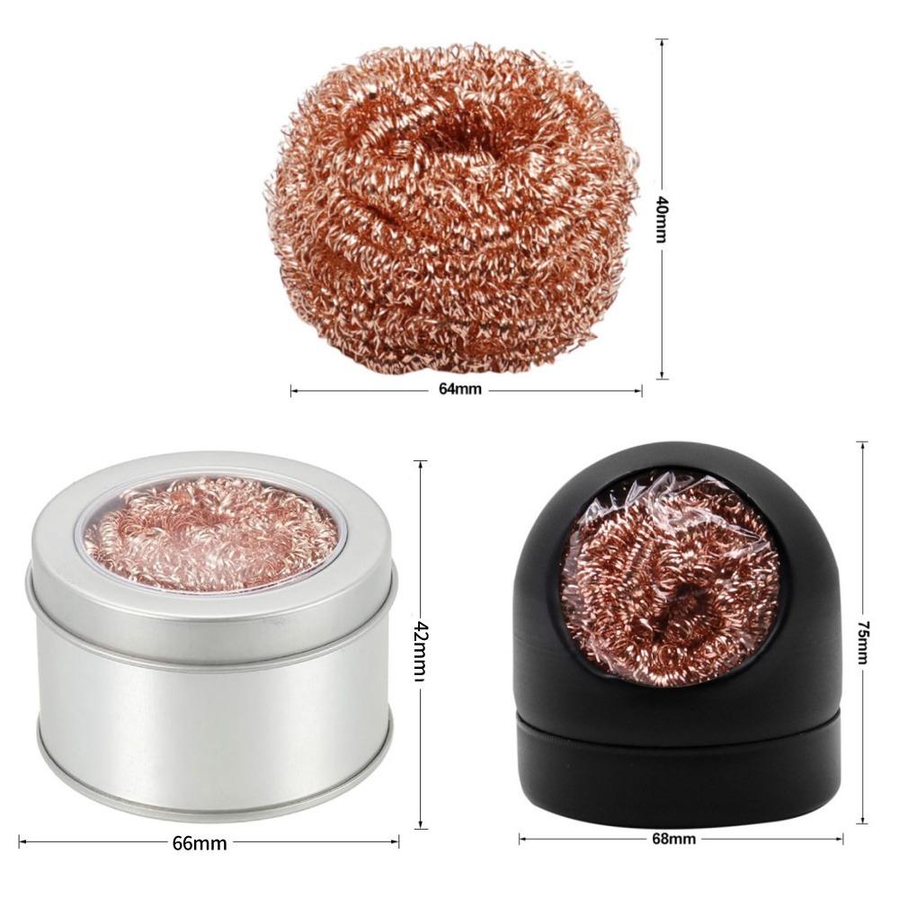 Soldering Iron Tip Cleaner Cleaning Solder Iron Tip Nozzle Desoldering Copper Wire Cleaning Ball for Cleaning Soldering Irons