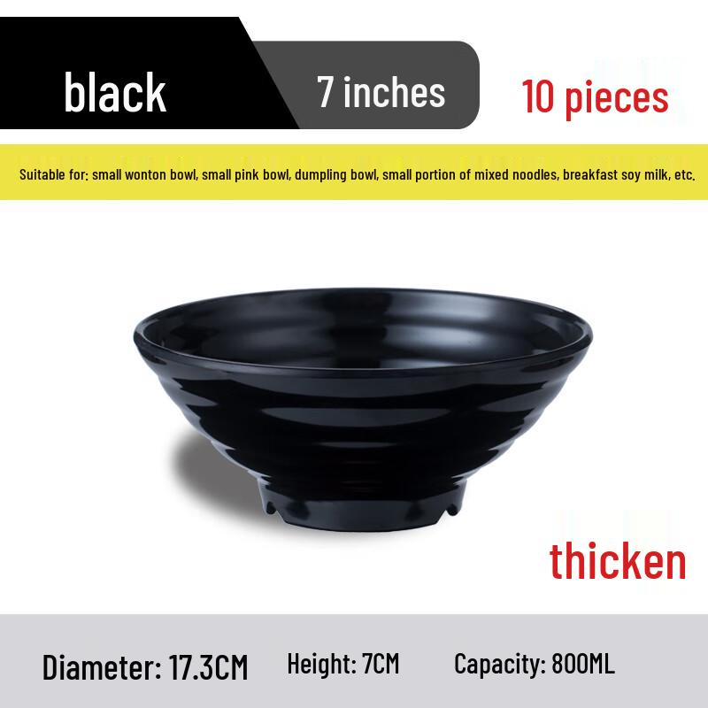 Naijiang Commercial Melamine Ramen Noodle Bowls