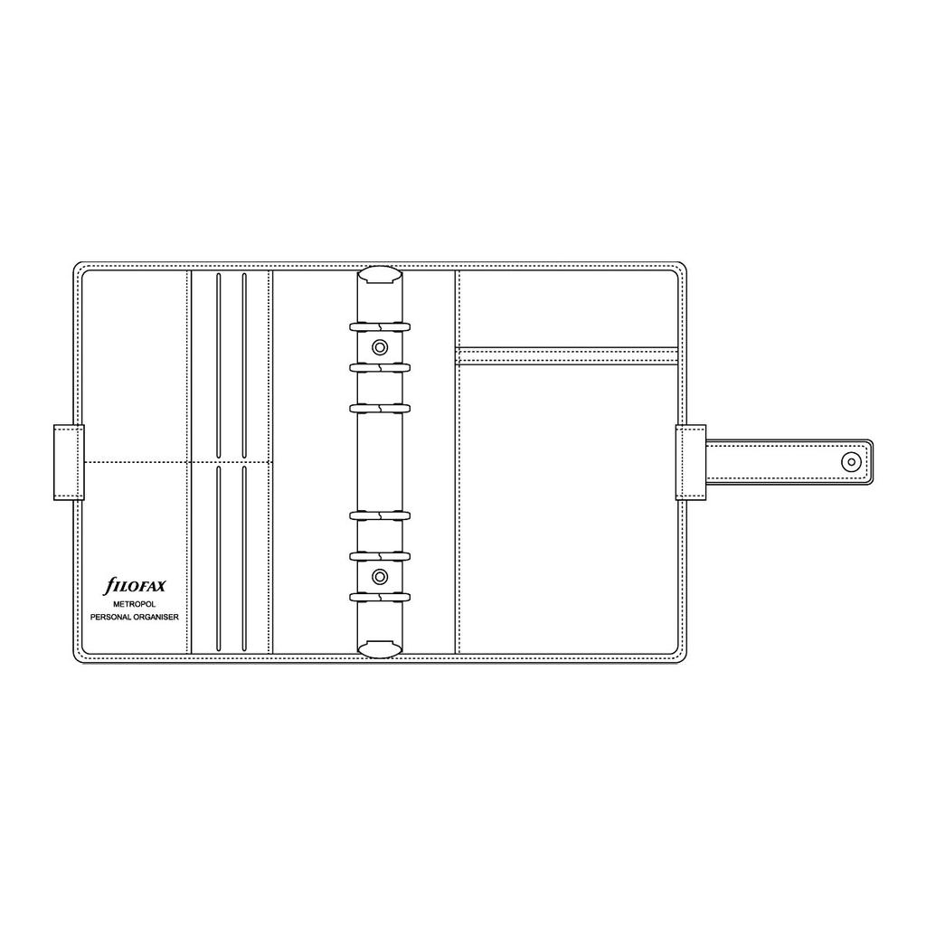 Filofax Metropole Bible Black System Organizer (17-026902) Officially Imported [Parallel Import]