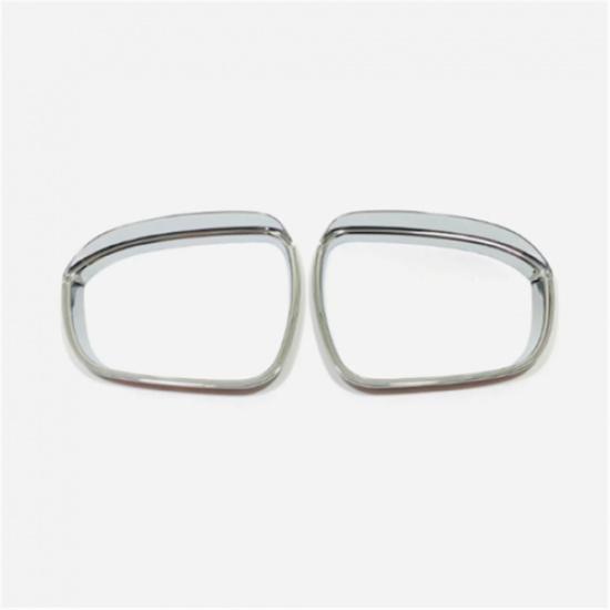 Chrome 2PCS Rearview Mirror Rain Eyebrow Cover Trim For Nissan Qashqai 2023 2024