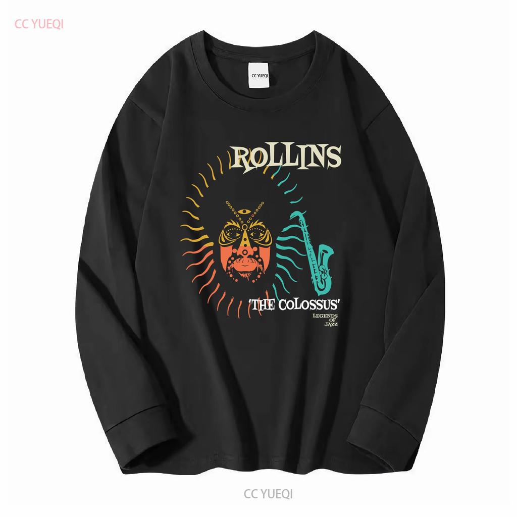 Sonny Rollins Jazz Oofficiell T-shirt långa eller korta ärmar vintage Tvättade designkläder Vardaglig grafisk Snygg streetwear