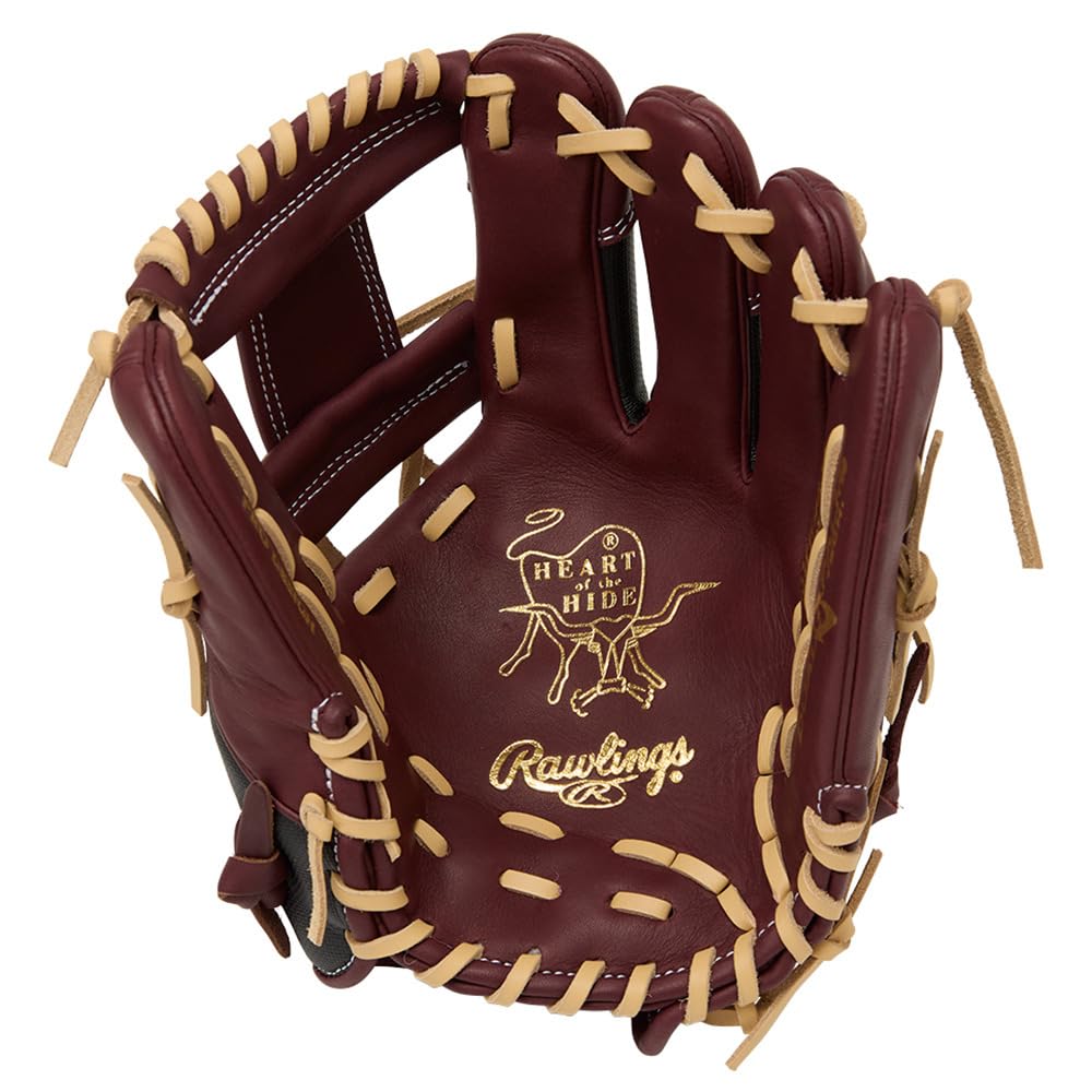 Rawlings DP COLORS GS5FHDR34 Fit Throw HOH® Women's Baseball/Softball Glove, Infielder's Glove, Shelly/Black, 11.5 inches, Right-Handed