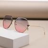 Brand Design 2024 Fashion New Polygonal Metal Sunglasses Retro Ladies Glasses Classic Trend Luxury Driving Travel Eyewear