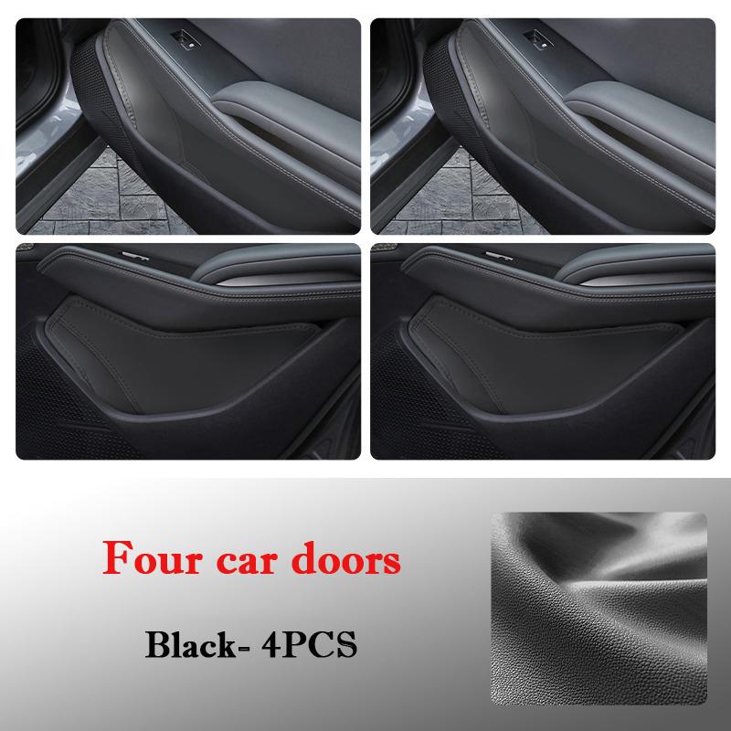 

For BYD Qin L Qin III 2026 2026 Car Door Slot Storage Box Leather Protective Pad Cover Door Storage Barrel Interior Accessories
