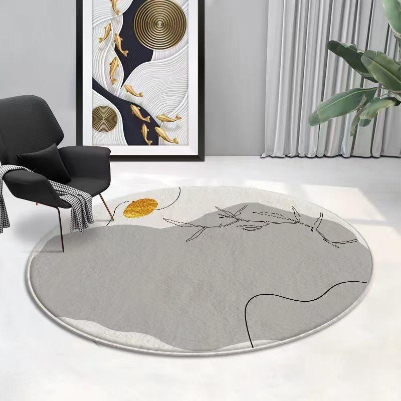 Circular Carpet Living Room Coffee Table Mat Bedroom Bedside Carpet Computer Swivel Chair Mat