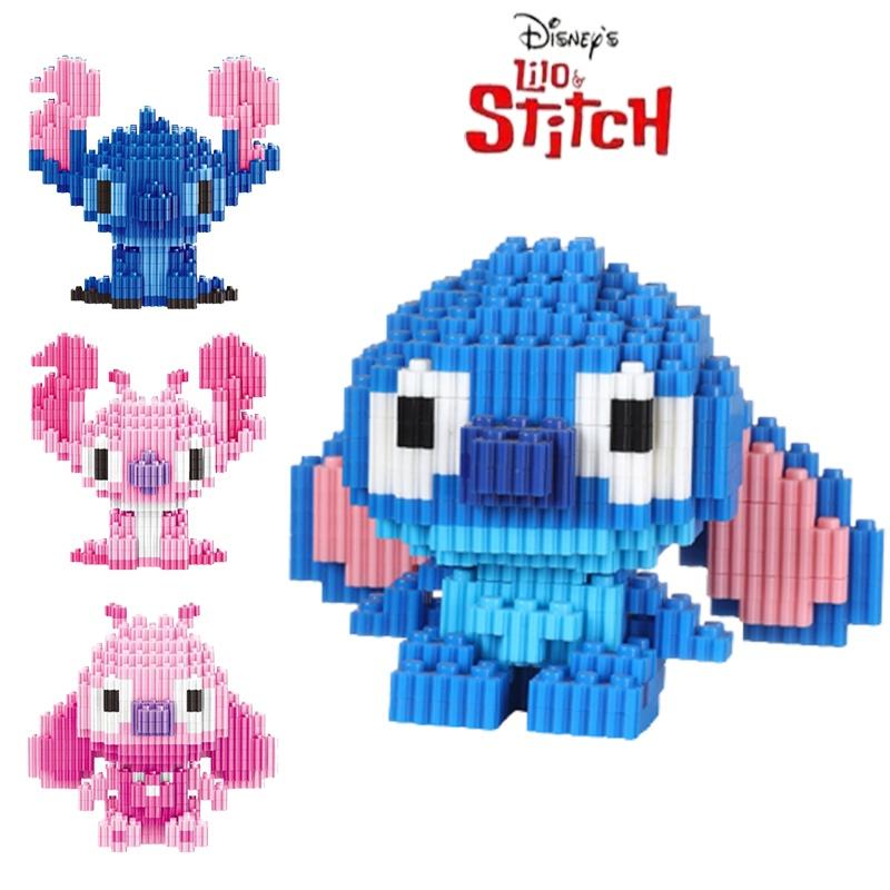 Disney-lilo Stitch Building Block Toy Mini Figure Collection Ornament Kid Gift Birthday